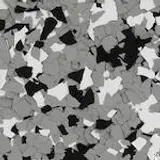 Grey Versatile blended flake color swatch